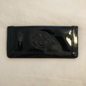 Tory Burch Black Patent Leather Clutch
